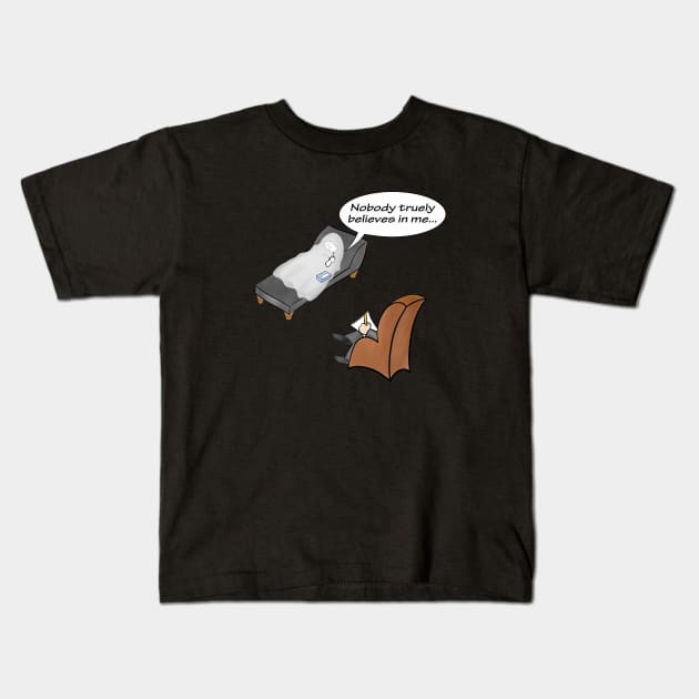 Spooked by selfdoubt Kids T-Shirt by shackledlettuce